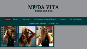 What Modavitasalonspa.com website looked like in 2018 (5 years ago)