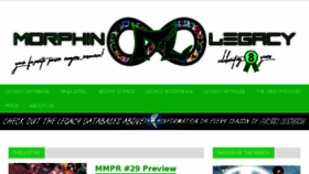 What Morphinlegacy.com website looked like in 2018 (5 years ago)