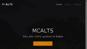 What Mcalts.fr website looked like in 2018 (5 years ago)