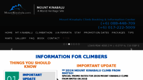 What Mountkinabalu.com website looked like in 2018 (5 years ago)