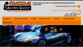 What Mazdaalkatresz.com website looked like in 2018 (5 years ago)