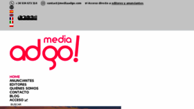 What Mediaadgo.com website looked like in 2018 (5 years ago)
