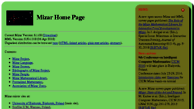 What Mizar.org website looked like in 2018 (5 years ago)