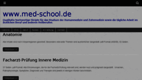 What Med-school.de website looked like in 2018 (5 years ago)