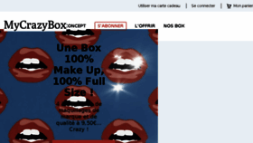 What Mycrazybox.fr website looked like in 2018 (5 years ago)