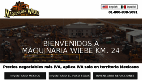What Maquinariaw.com website looked like in 2018 (5 years ago)