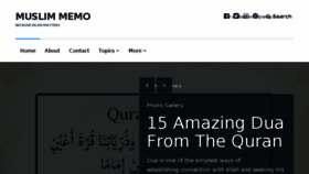 What Muslimmemo.com website looked like in 2018 (5 years ago)