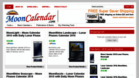 What Mooncalendar.com website looked like in 2018 (5 years ago)