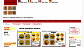 What My-cross-stitch-patterns.com website looked like in 2018 (5 years ago)