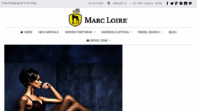 What Marcloire.com website looked like in 2018 (5 years ago)