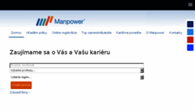 What Manpower.sk website looked like in 2018 (5 years ago)