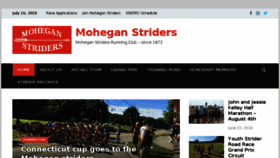 What Moheganstriders.org website looked like in 2018 (5 years ago)
