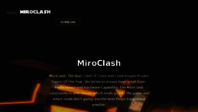 What Miroclash.com website looked like in 2018 (5 years ago)