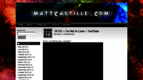 What Mattcastille.com website looked like in 2018 (5 years ago)