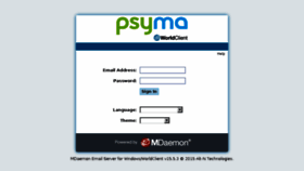 What Mail.psyma.com website looked like in 2018 (5 years ago)