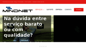 What Mindnet.com.br website looked like in 2018 (5 years ago)