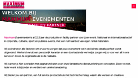 What Maximum-evenementen.nl website looked like in 2018 (5 years ago)