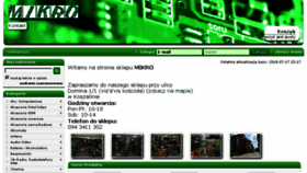 What Mikrokoszalin.pl website looked like in 2018 (5 years ago)