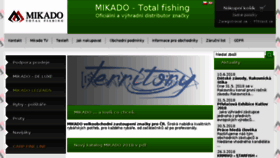What Mikado.cz website looked like in 2018 (5 years ago)