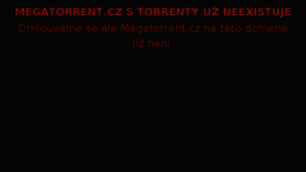 What Megatorrent.cz website looked like in 2018 (5 years ago)