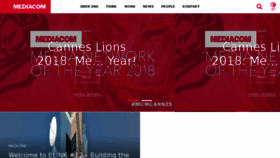 What Mediacom.at website looked like in 2018 (5 years ago)