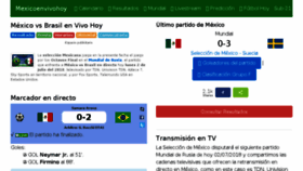 What Mexicoenvivohoy.com website looked like in 2018 (5 years ago)