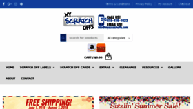 What Myscratchofflabels.com website looked like in 2018 (5 years ago)