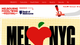 What Melbournefoodandwine.com.au website looked like in 2018 (5 years ago)