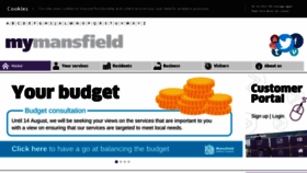 What Mansfield.gov.uk website looked like in 2018 (5 years ago)