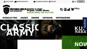 What Militarialodz.pl website looked like in 2018 (5 years ago)