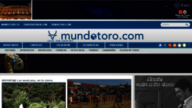 What Mundotoro.es website looked like in 2018 (5 years ago)