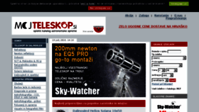 What Mojteleskop.si website looked like in 2018 (5 years ago)