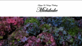 What Michikake.jp website looked like in 2018 (5 years ago)