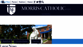 What Morriscatholic.org website looked like in 2018 (5 years ago)