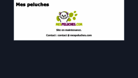 What Mespeluches.com website looked like in 2018 (5 years ago)