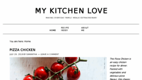 What Mykitchenlove.com website looked like in 2018 (5 years ago)