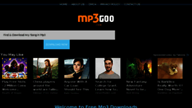 What Mp3goo.live website looked like in 2018 (5 years ago)