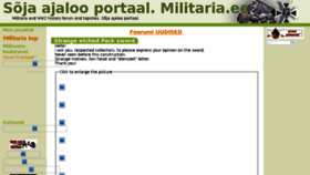 What Militaria.ee website looked like in 2018 (5 years ago)