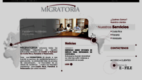 What Migratoria-la.com website looked like in 2018 (5 years ago)