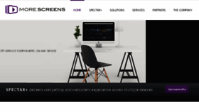 What Morescreens.com website looked like in 2018 (5 years ago)