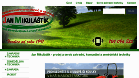 What Mikulastik.cz website looked like in 2018 (5 years ago)