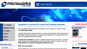 What Microworks.com.au website looked like in 2018 (5 years ago)