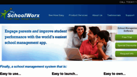 What Myschoolworx.com website looked like in 2018 (5 years ago)