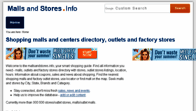 What Mallsandstores.info website looked like in 2018 (5 years ago)