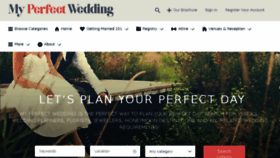 What Myperfectwedding.co.za website looked like in 2018 (7 years ago)