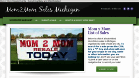 What Mom2momsalesmichigan.com website looked like in 2018 (5 years ago)
