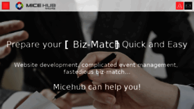 What Micehub.com website looked like in 2018 (5 years ago)