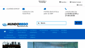 What Mundoriego.es website looked like in 2018 (5 years ago)