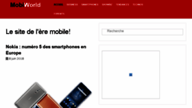What Mobiworld.fr website looked like in 2018 (5 years ago)