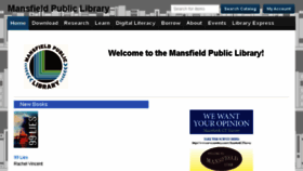 What Mansfieldpubliclibraryct.org website looked like in 2018 (5 years ago)